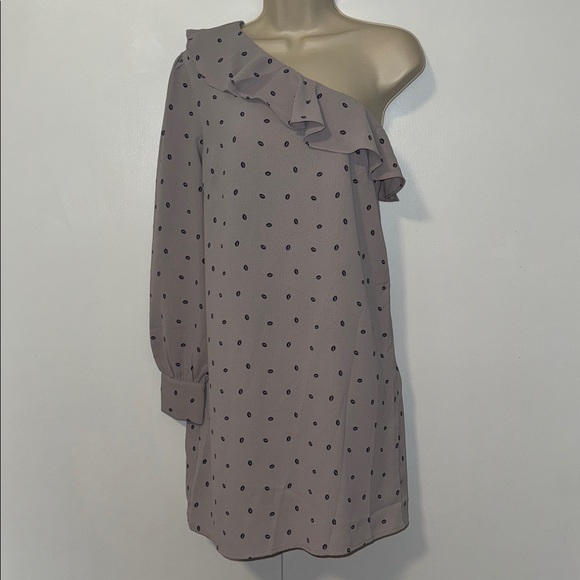 SUGARLIPS DRESS Off The Shoulder Mini Dress Ruffle Trim w Lips Print S Small - Picture 4 of 11